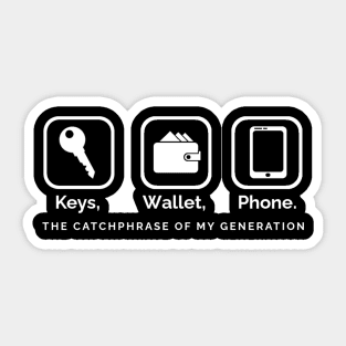 Keys wallet phone Sticker